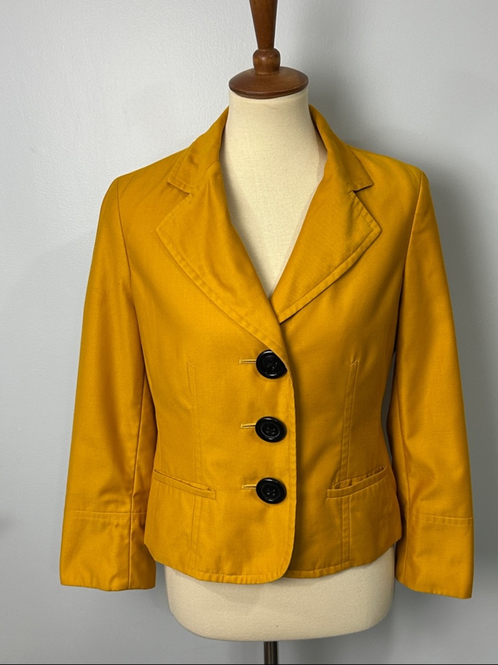 Tailor B. Moss Golden Mustard Blazer Size 6